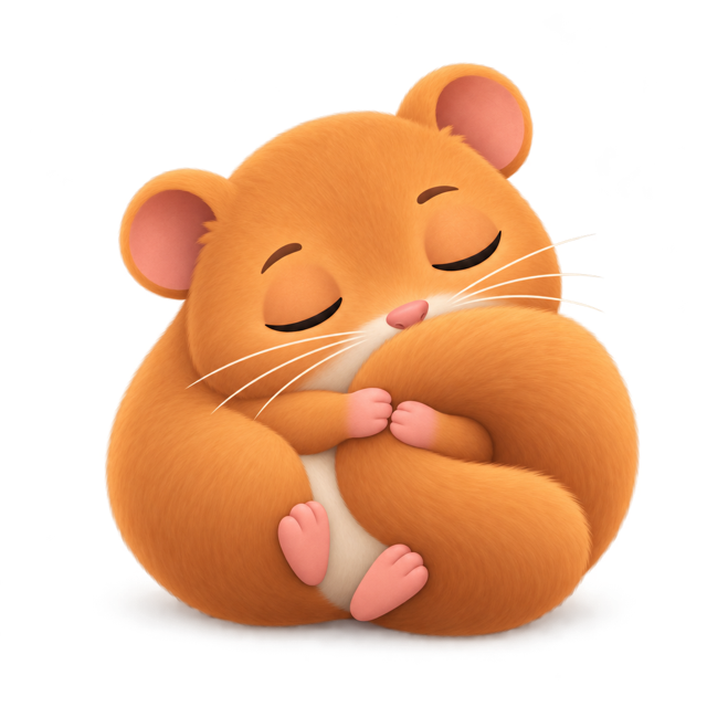 Hazel asleep on a cushion